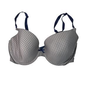 Victoria's Secret Demi Lightly Padded Bra Convertible Underwire Polka Dot 36DD